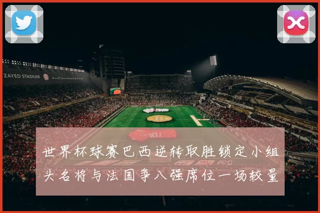 世界杯球赛巴西逆转取胜锁定小组头名将与法国争八强席位一场较量